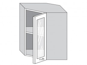 1.60.3у Шкаф настенный (h=720) угловой на 600мм со стекл. дверцей в Краснотурьинске - krasnoturinsk.магазин96.com | фото