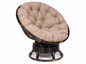 Кресло-качалка Papasan w 23/01 B с подушкой Antique brown, экошерсть Коричневый в Краснотурьинске - krasnoturinsk.магазин96.com | фото