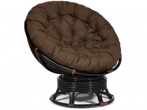 Кресло-качалка Papasan w 23/01 B с подушкой Antique brown, ткань Коричневый в Краснотурьинске - krasnoturinsk.магазин96.com | фото