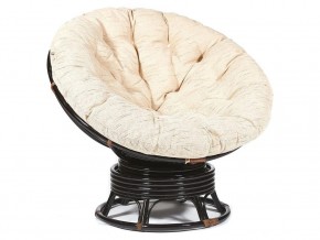 Кресло-качалка Papasan w 23/01 B с подушкой Antique brown, ткань Старт в Краснотурьинске - krasnoturinsk.магазин96.com | фото