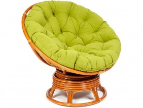 Кресло-качалка Papasan w 23/01 B с подушкой Cognac, флок Олива в Краснотурьинске - krasnoturinsk.магазин96.com | фото