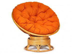 Кресло-качалка Papasan w 23/01 B с подушкой Honey, ткань Оранжевый в Краснотурьинске - krasnoturinsk.магазин96.com | фото