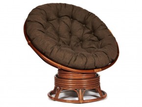 Кресло-качалка Papasan w 23/01 B с подушкой Pecan, ткань Коричневый в Краснотурьинске - krasnoturinsk.магазин96.com | фото