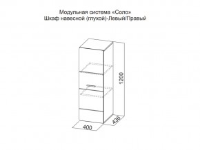 Шкаф навесной (глухой) Левый в Краснотурьинске - krasnoturinsk.магазин96.com | фото